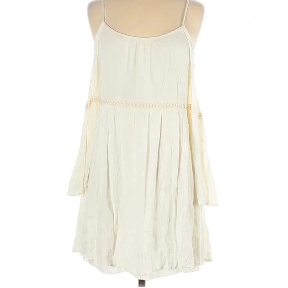 BIRDCAGE Label Boho Cream Cold Shoulder Dress by
Anthropologie - Picture 3 of 11